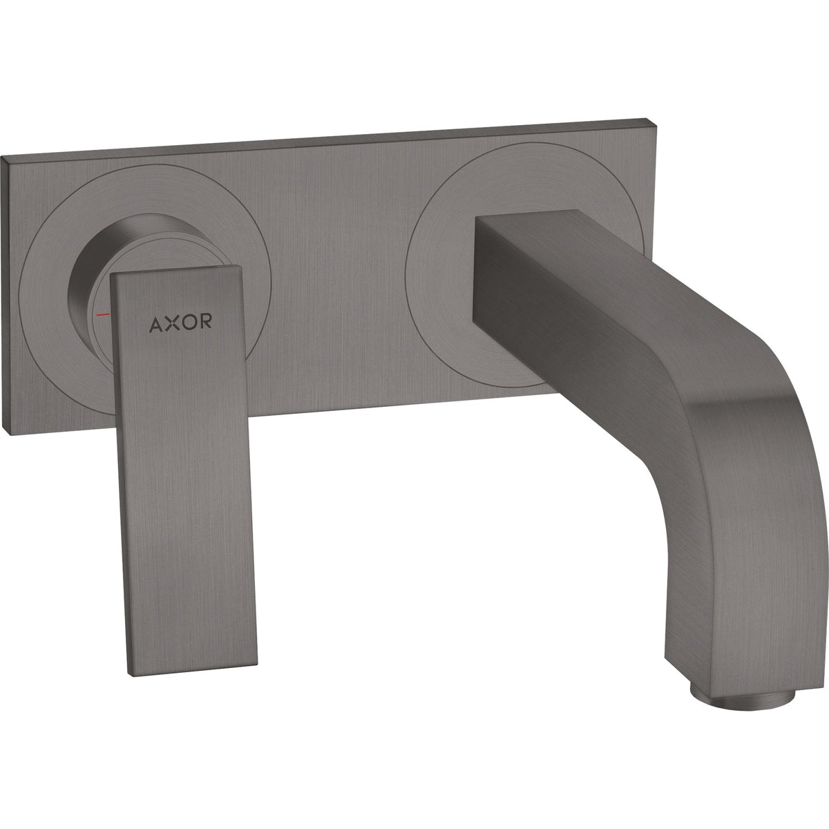AXOR-Citterio-Single-lever-basin-mixer-for-concealed-installation-wall-mounted-with-lever-handle-spout-220-mm-and-plate-Brushed-Black-Chrome-39119340