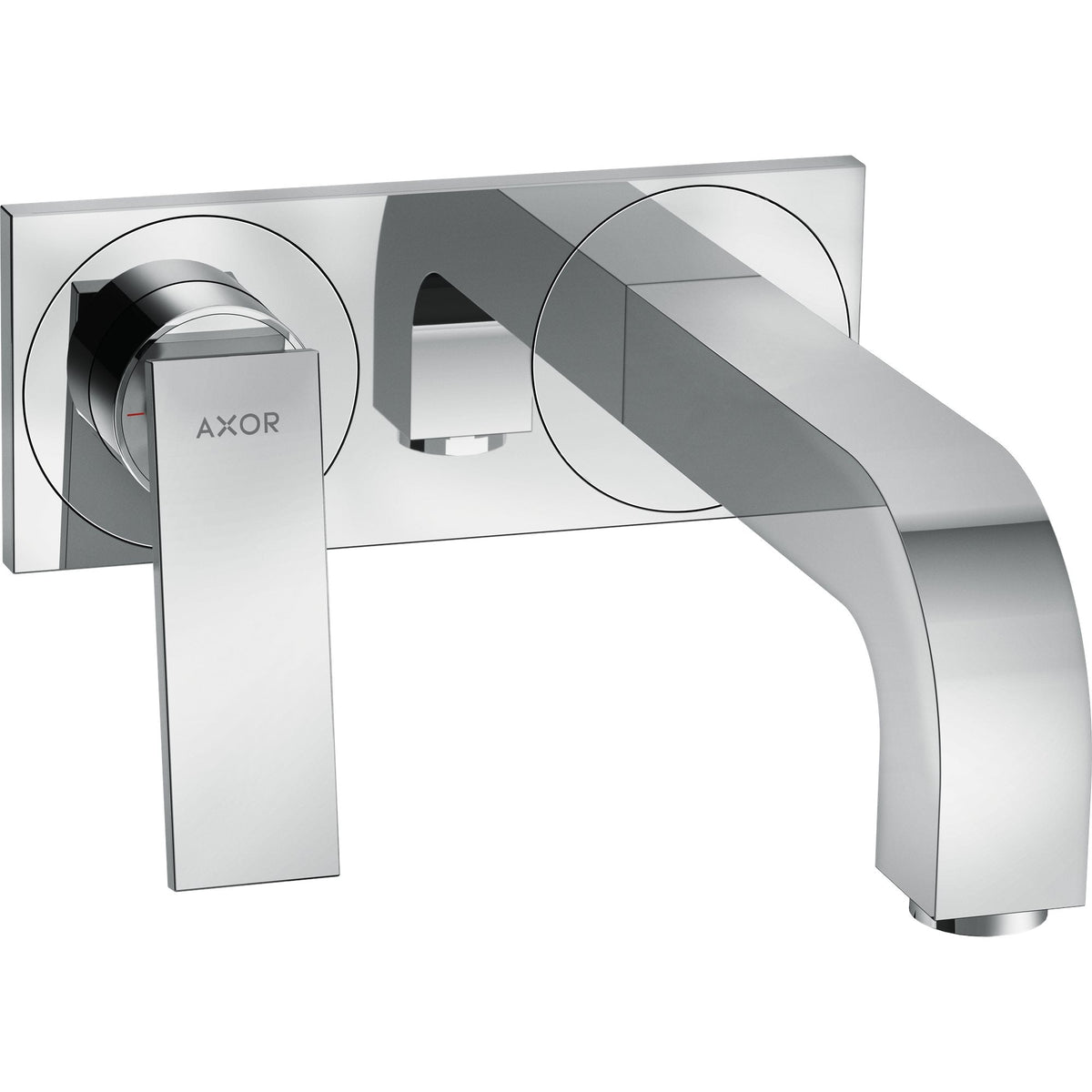AXOR-Citterio-Single-lever-basin-mixer-for-concealed-installation-wall-mounted-with-lever-handle-spout-220-mm-and-plate-Chrome-39119000