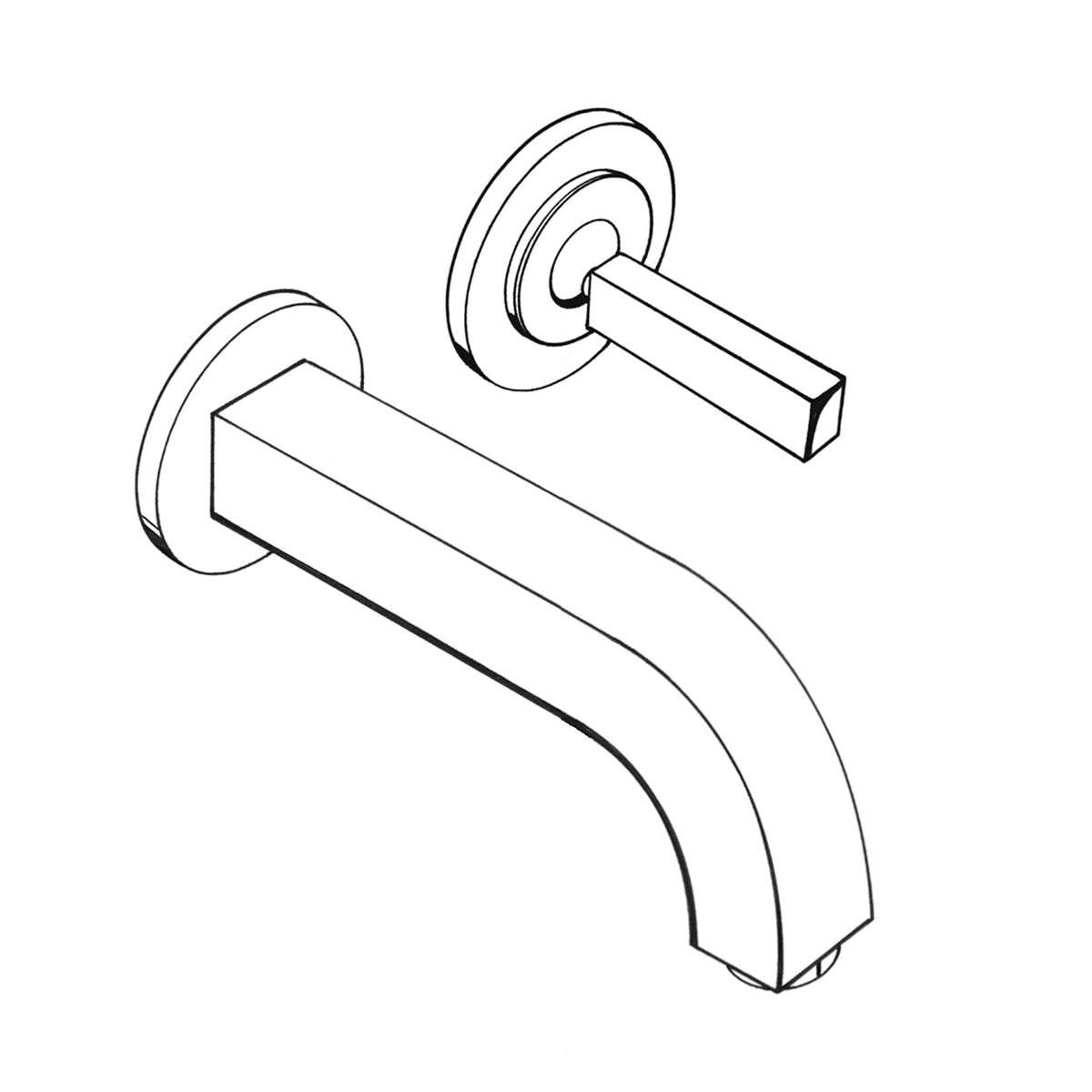 AXOR-Citterio-Single-lever-basin-mixer-for-concealed-installation-wall-mounted-with-pin-handle-spout-160-mm-and-escutcheons-39113-technical-04