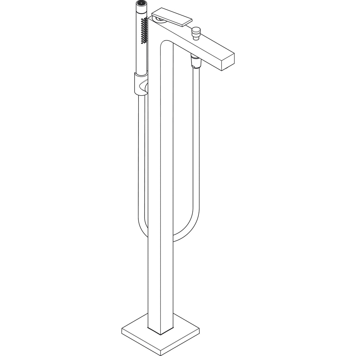 AXOR-Citterio-Single-lever-bath-mixer-floor-standing-with-lever-handle-rhombic-cut-39471-technical-03