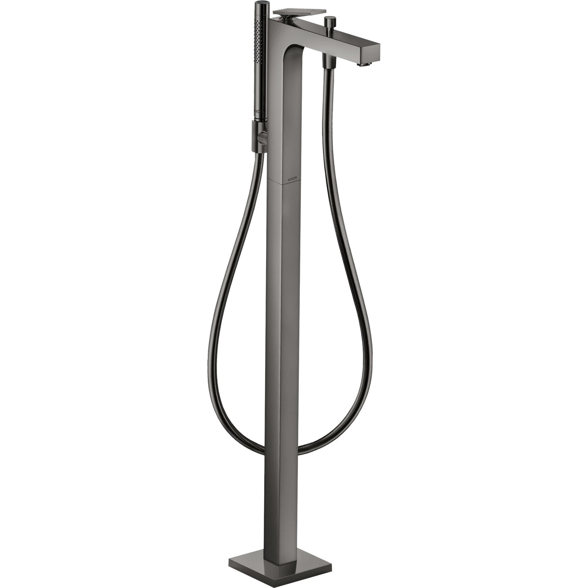 AXOR-Citterio-Single-lever-bath-mixer-floor-standing-with-lever-handle-rhombic-cut-Polished-Black-Chrome-39471330