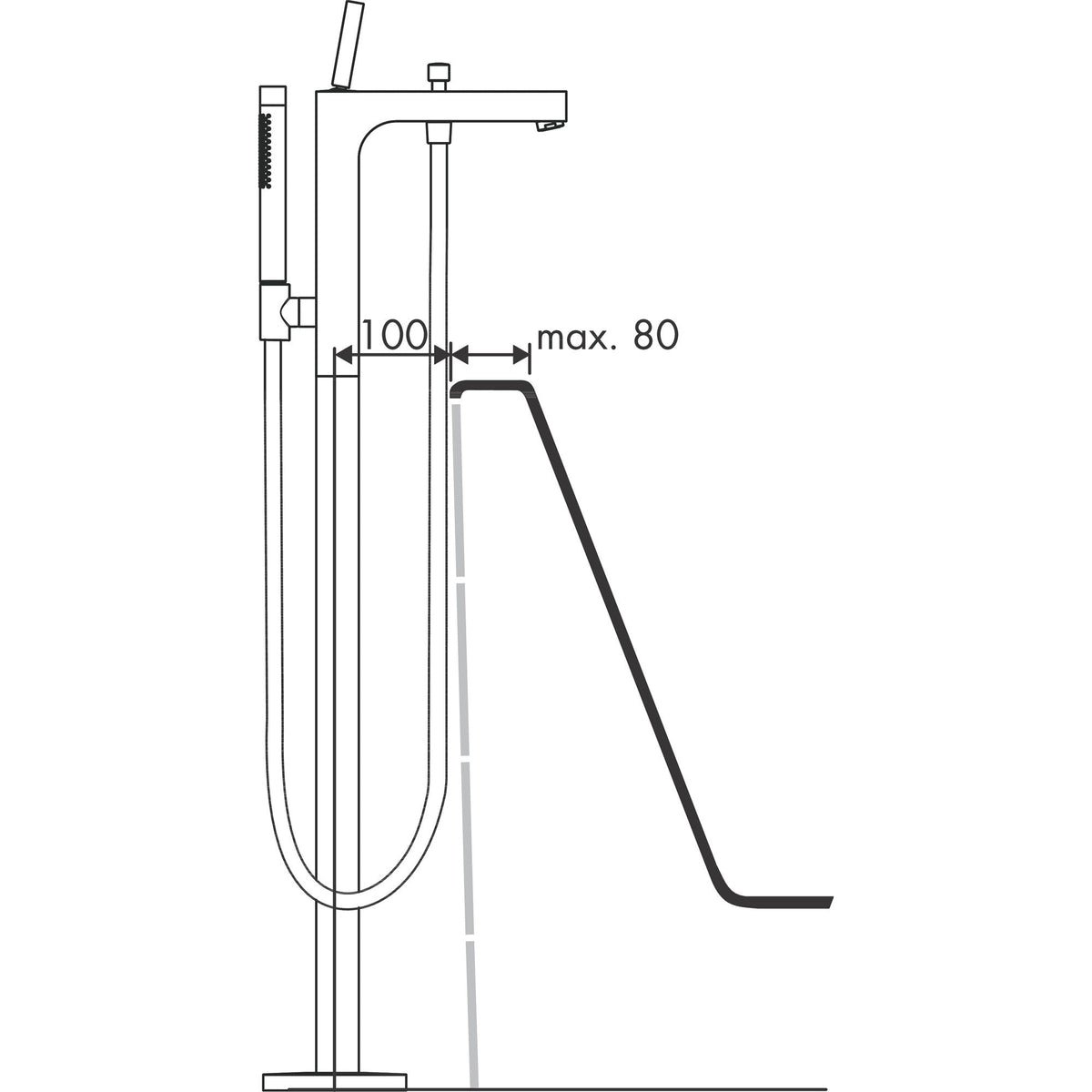AXOR-Citterio-Single-lever-bath-mixer-floor-standing-with-pin-handle-39451-technical-04