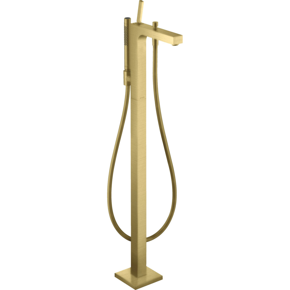 AXOR-Citterio-Single-lever-bath-mixer-floor-standing-with-pin-handle-Brushed-Brass-39451950