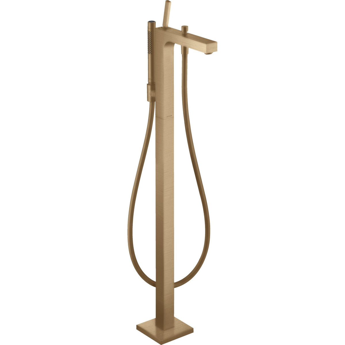 AXOR-Citterio-Single-lever-bath-mixer-floor-standing-with-pin-handle-Brushed-Bronze-39451140