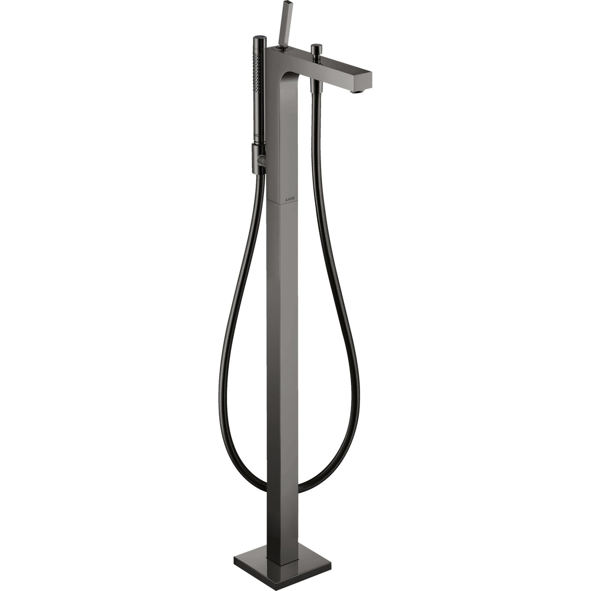 AXOR-Citterio-Single-lever-bath-mixer-floor-standing-with-pin-handle-Polished-Black-Chrome-39451330