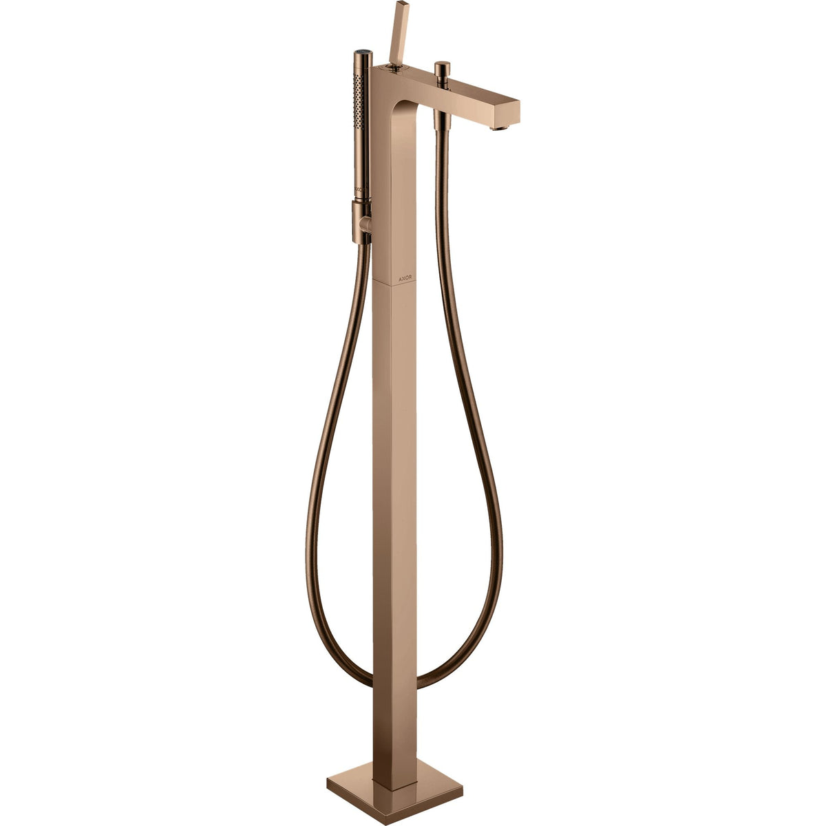 AXOR-Citterio-Single-lever-bath-mixer-floor-standing-with-pin-handle-Polished-Red-Gold-39451300