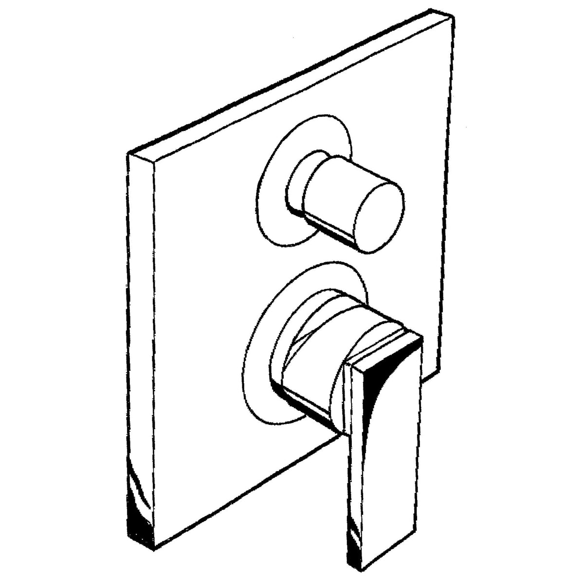 AXOR-Citterio-Single-lever-bath-mixer-for-concealed-installation-with-lever-handle-39455-technical-04