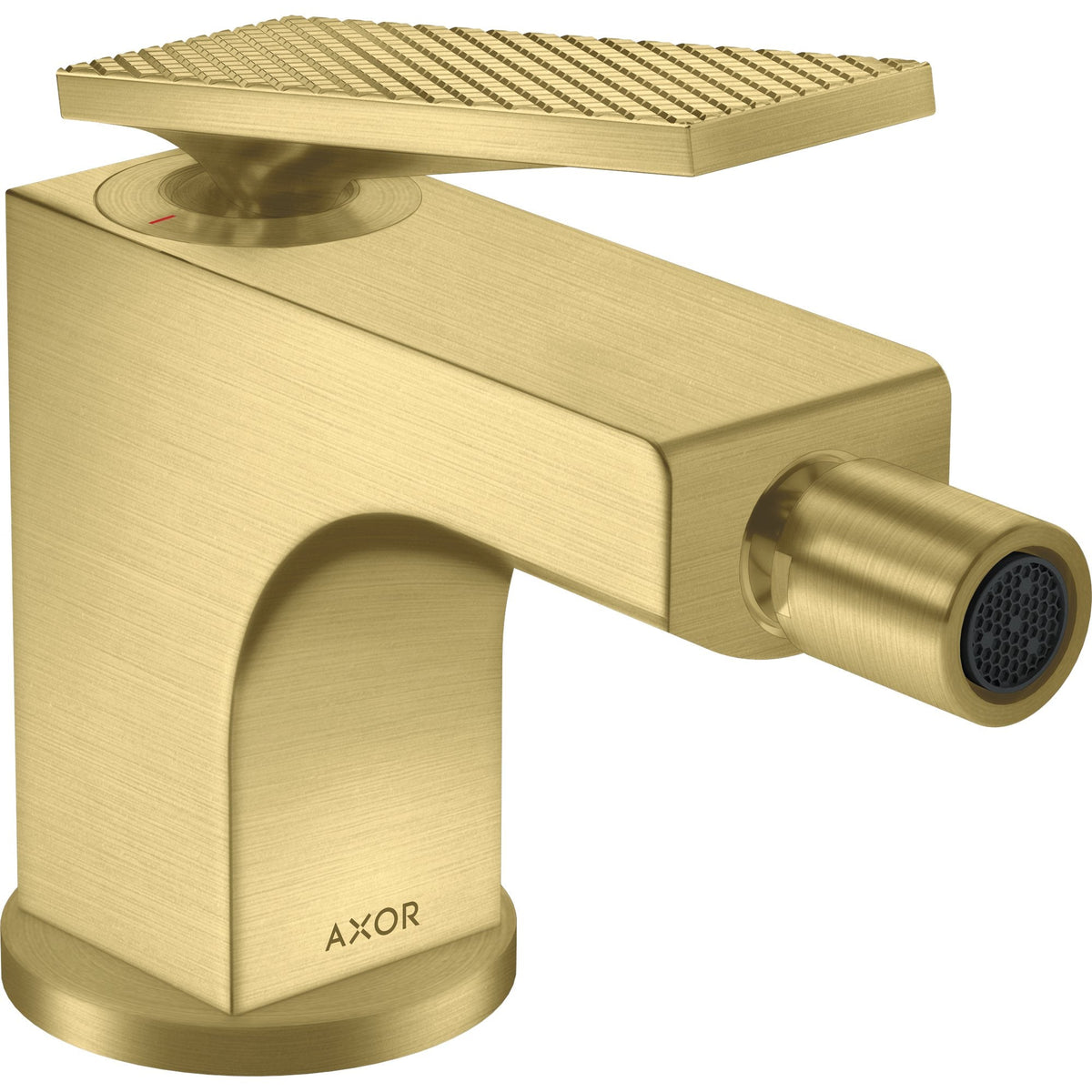 AXOR-Citterio-Single-lever-bidet-mixer-with-lever-handle-and-pop-up-waste-set-rhombic-cut-Brushed-Brass-39201950