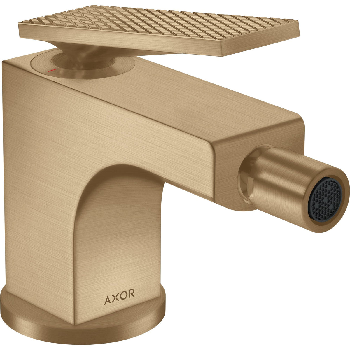 AXOR-Citterio-Single-lever-bidet-mixer-with-lever-handle-and-pop-up-waste-set-rhombic-cut-Brushed-Bronze-39201140