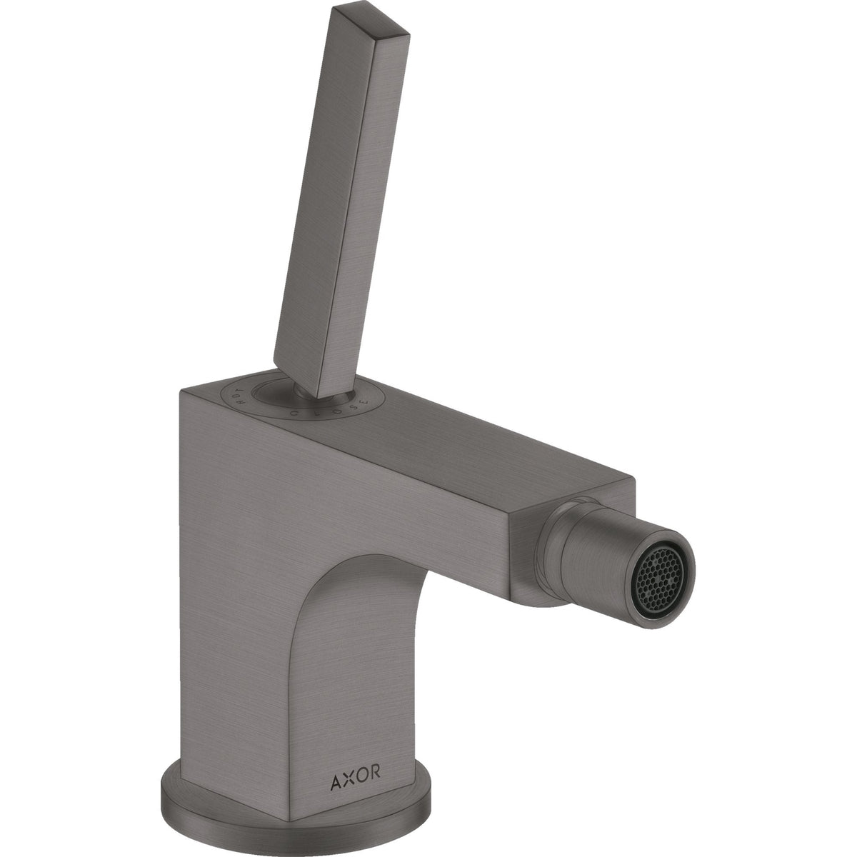 AXOR-Citterio-Single-lever-bidet-mixer-with-pop-up-waste-set-Brushed-Black-Chrome-39210340