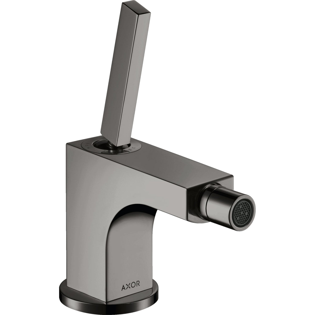 AXOR-Citterio-Single-lever-bidet-mixer-with-pop-up-waste-set-Polished-Black-Chrome-39210330