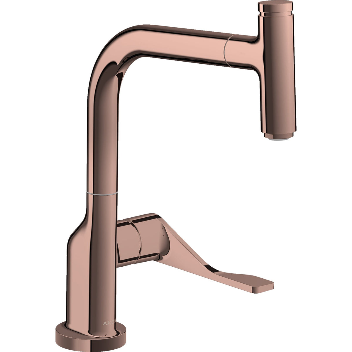 AXOR-Citterio-Single-lever-kitchen-mixer-230-with-pull-out-spout-EcoSmart-Polished-Red-Gold-39864300
