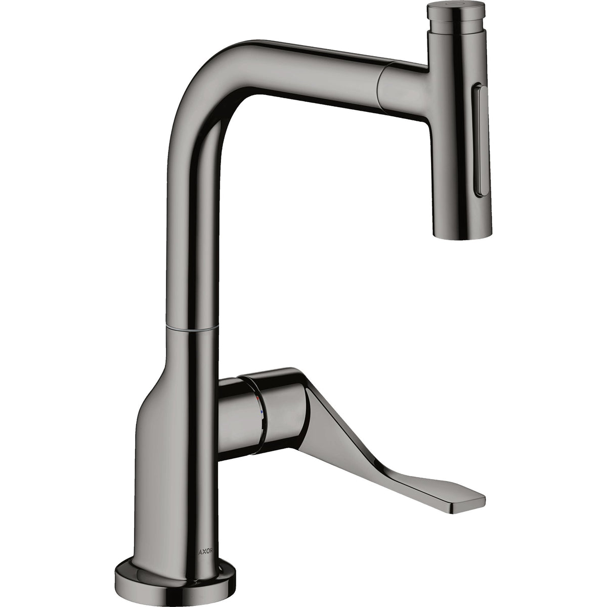 AXOR-Citterio-Single-lever-kitchen-mixer-Select-230-2jet-with-pull-out-spray-Polished-Black-Chrome-39863330