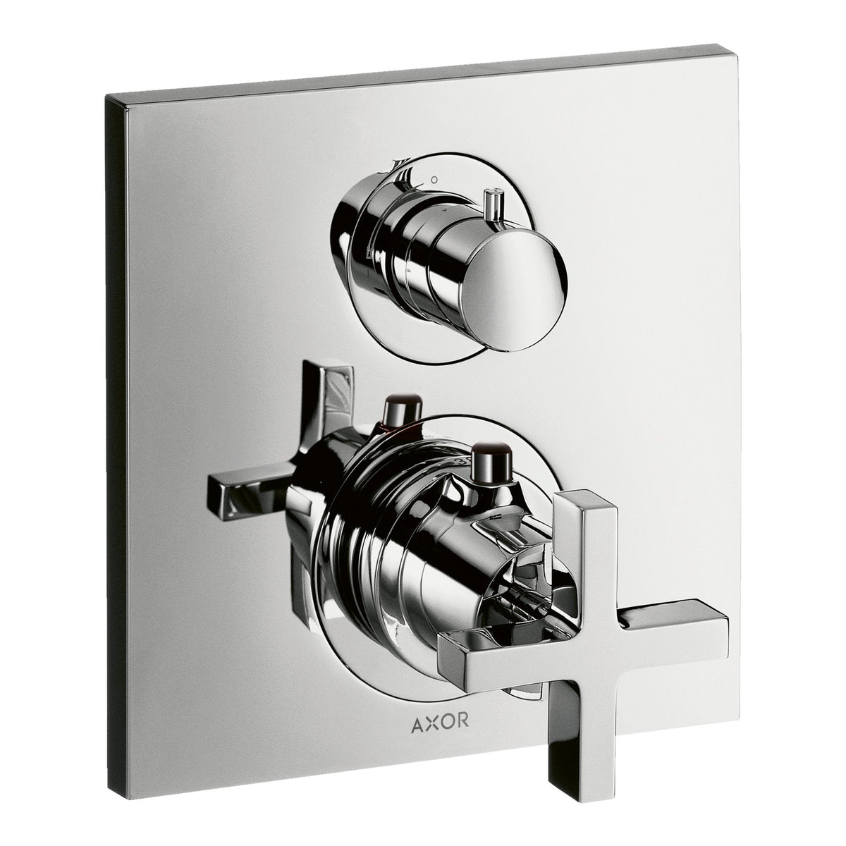 AXOR-Citterio-Thermostat-for-concealed-installation-with-shut-off-diverter-valve-and-cross-handle-Chrome-39725000