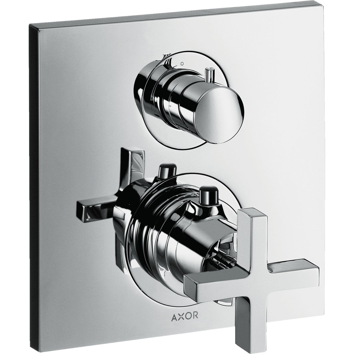 AXOR-Citterio-Thermostat-for-concealed-installation-with-shut-off-valve-and-cross-handle-Chrome-39705000