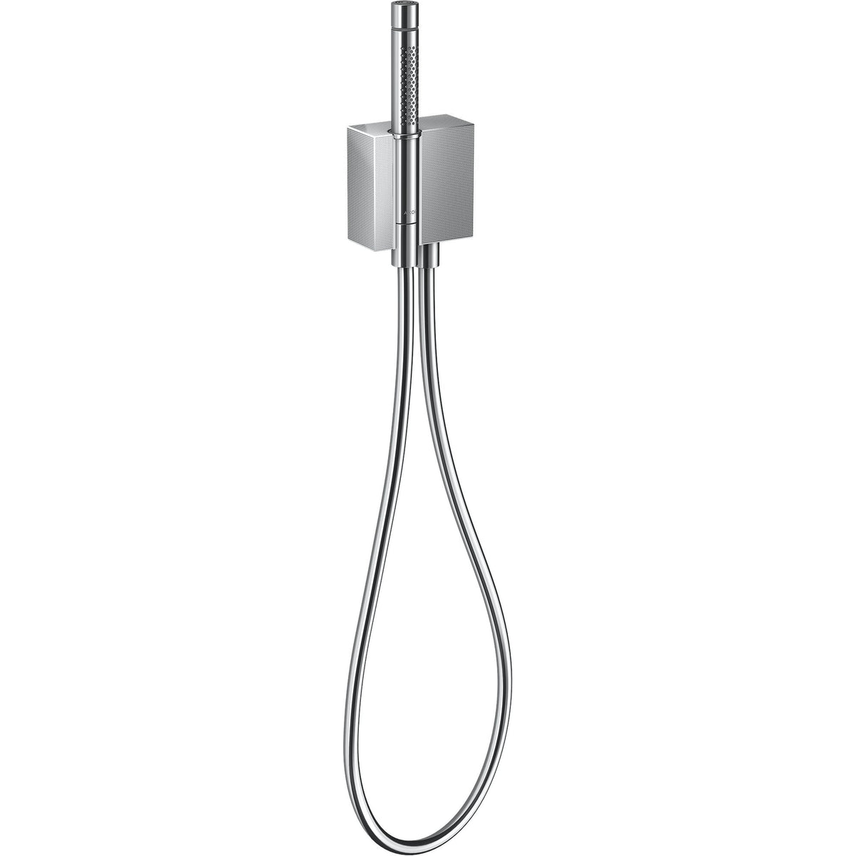 AXOR-Edge-Porter-unit-with-baton-hand-shower-2jet-and-shower-hose-diamond-cut-Chrome-46521000