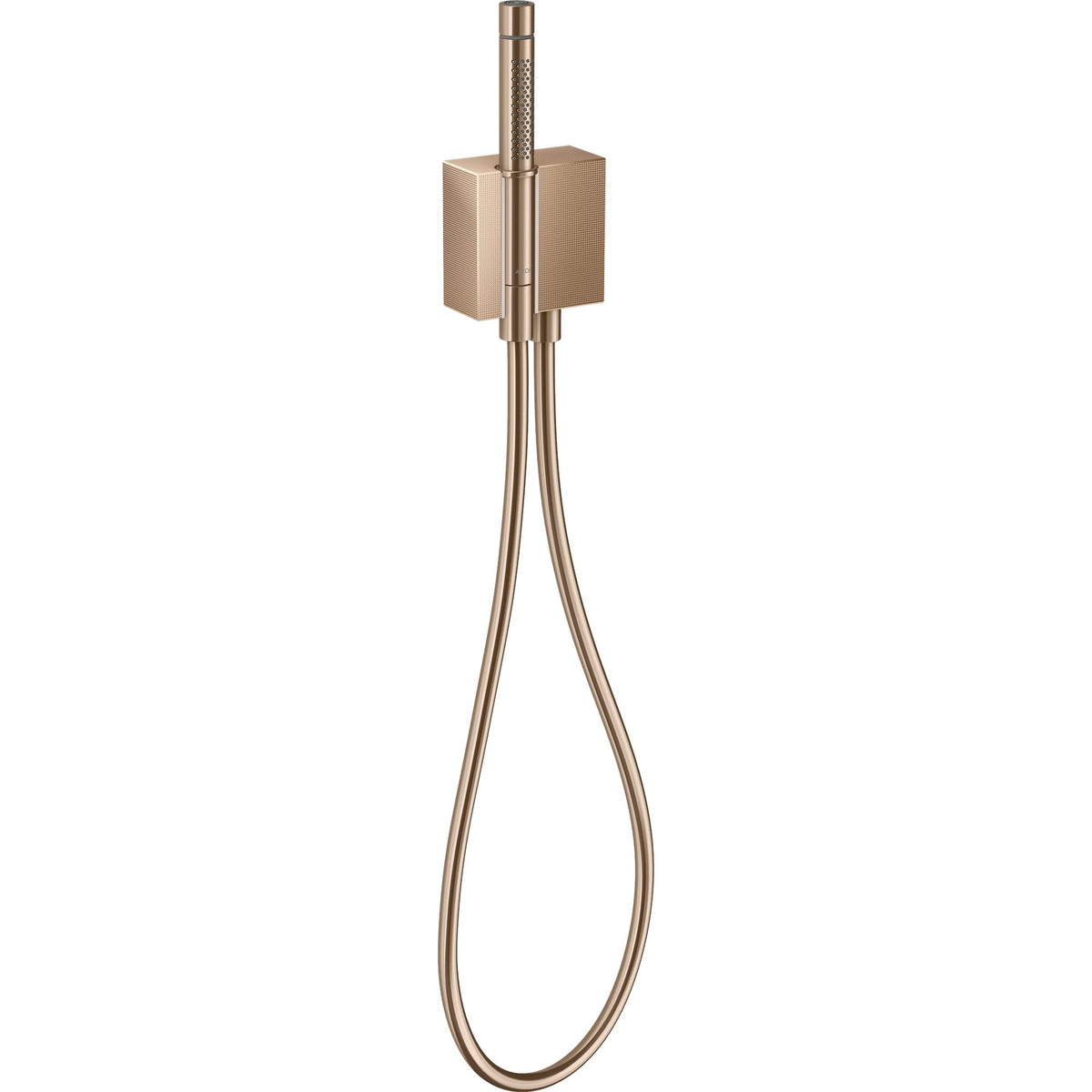 AXOR-Edge-Porter-unit-with-baton-hand-shower-2jet-and-shower-hose-diamond-cut-Polished-Red-Gold-46521300