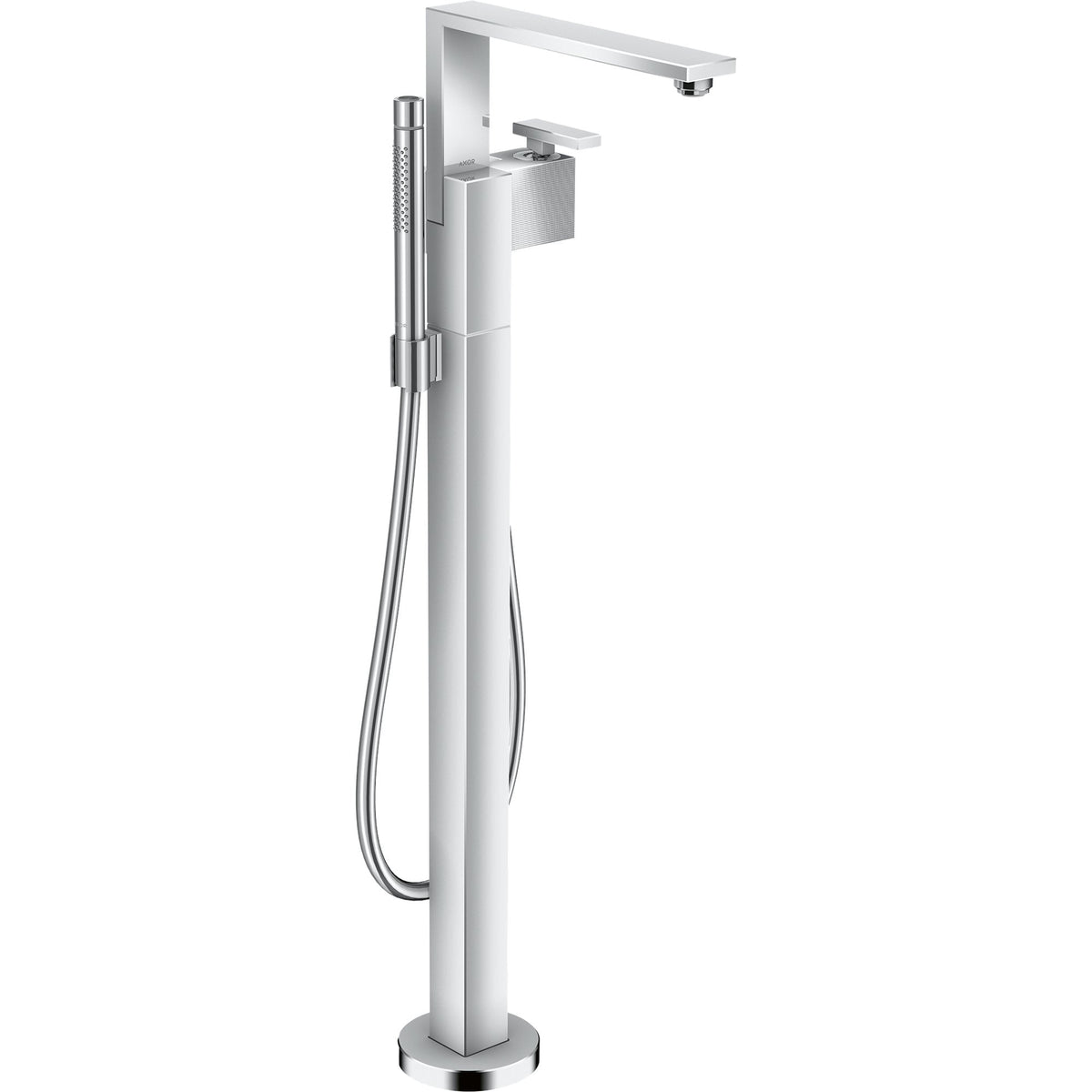 AXOR-Edge-Single-lever-bath-mixer-floor-standing-diamond-cut-Chrome-46441000