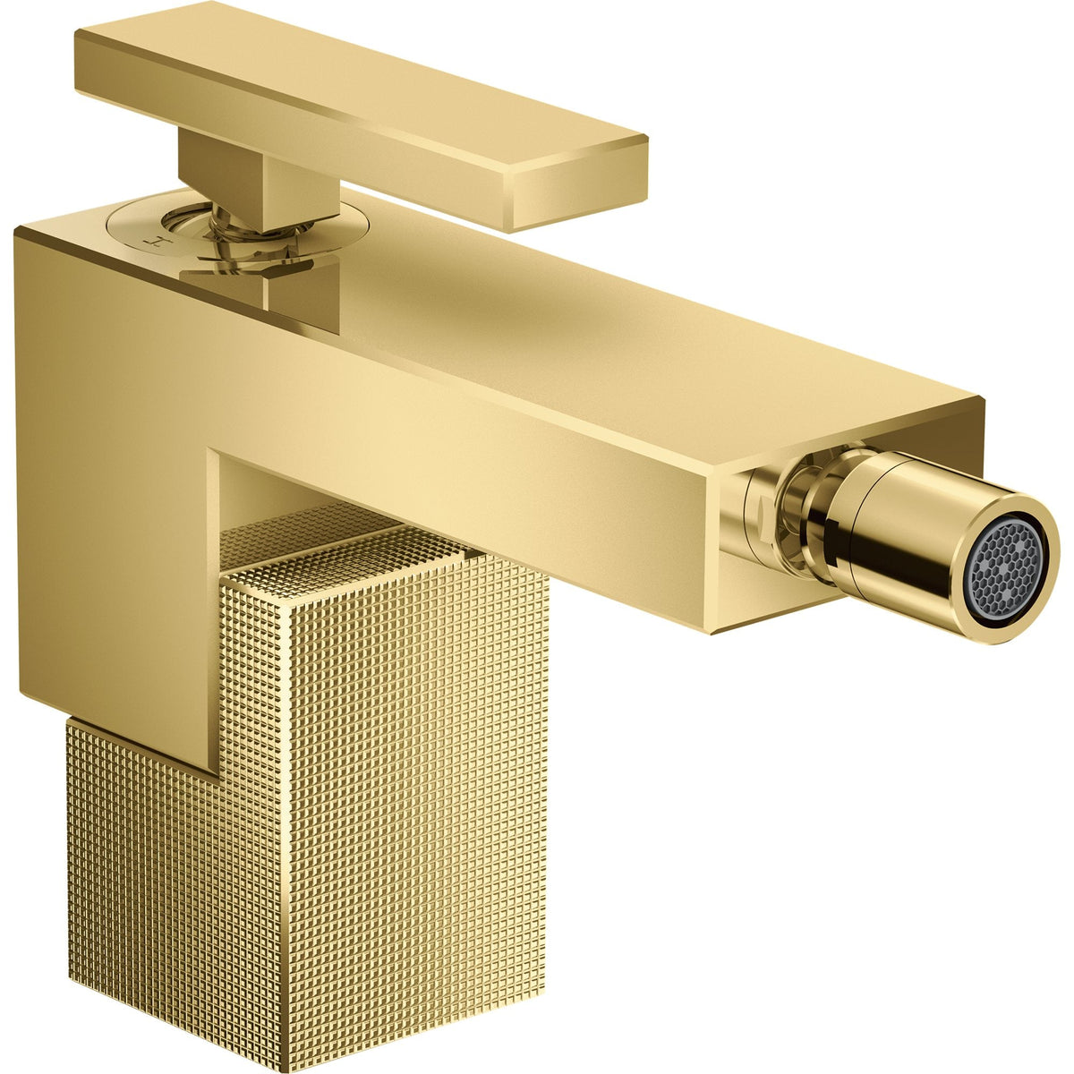 AXOR-Edge-Single-lever-bidet-mixer-with-push-open-waste-set-diamond-cut-Polished-Gold-Optic-46211990