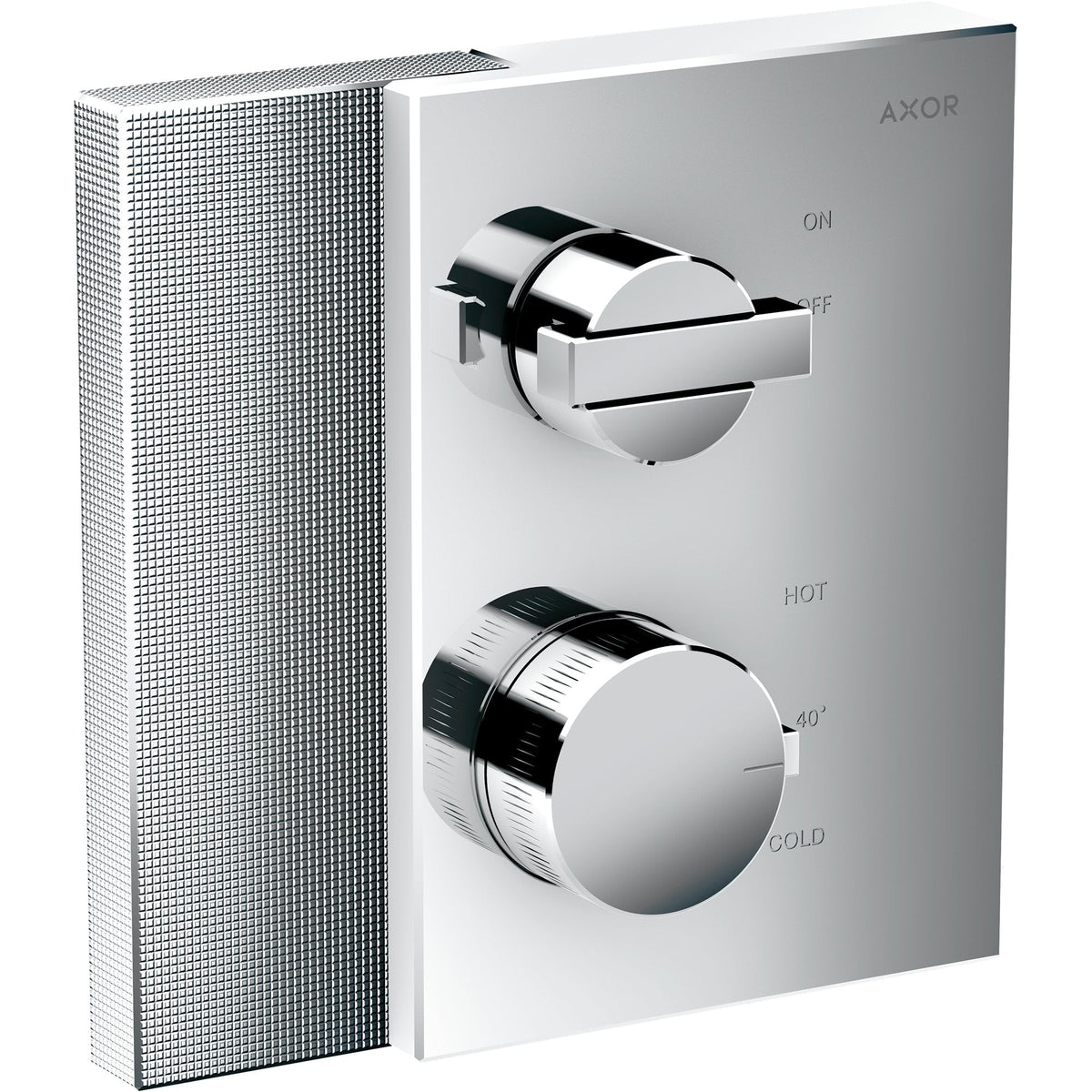 AXOR-Edge-Thermostat-for-concealed-installation-with-shut-off-valve-diamond-cut-Chrome-46751000