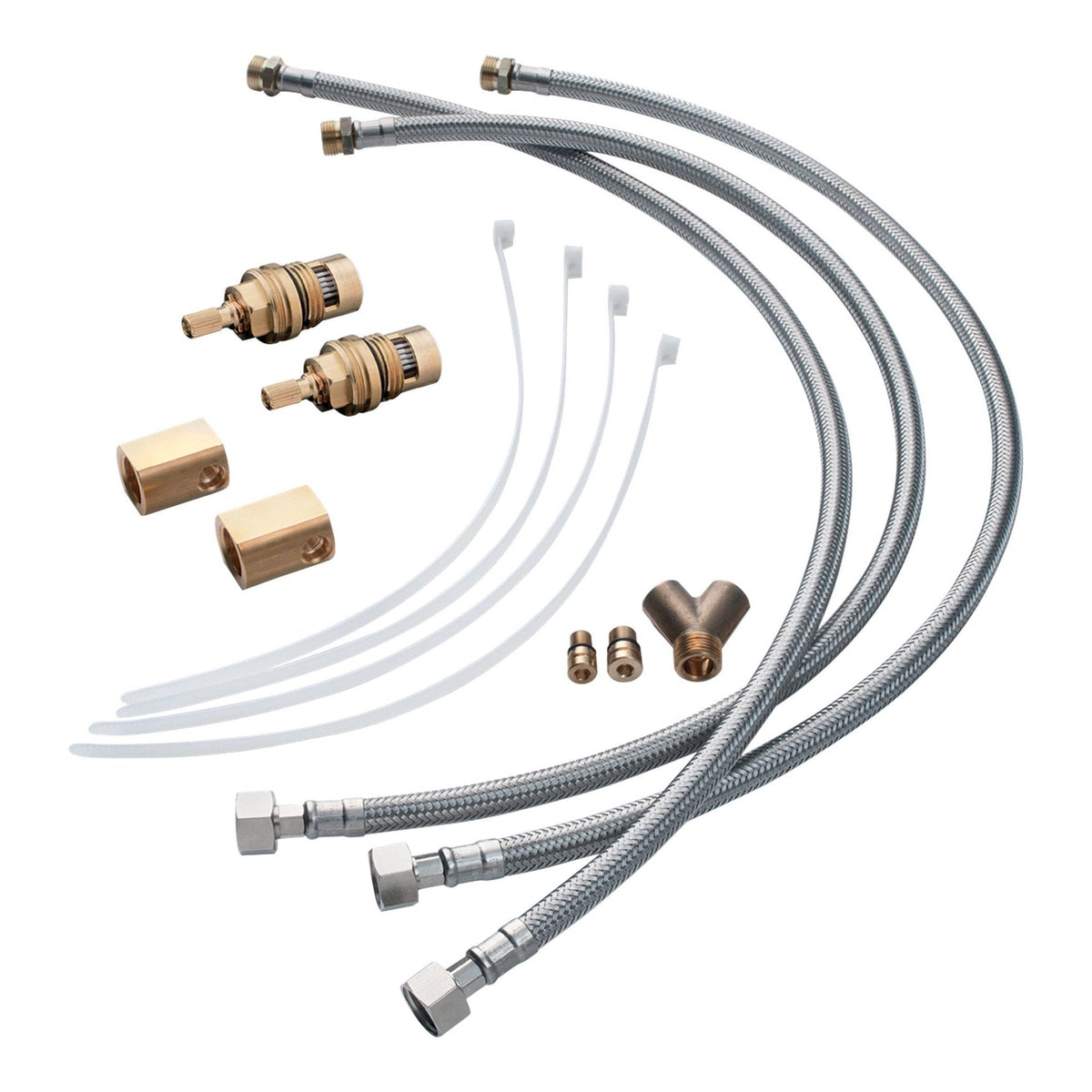 AXOR Hose extension set for 3 hole basin mixer Chrome 38959000