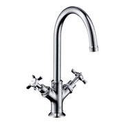 AXOR-Montreux-2-handle-basin-mixer-210-with-cross-handles-and-pop-up-waste-set-Chrome-16502000