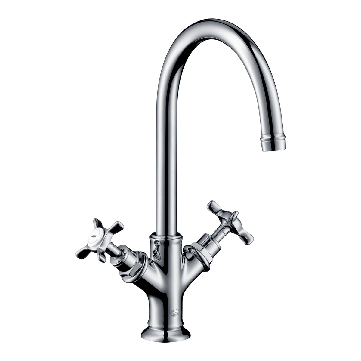 AXOR-Montreux-2-handle-basin-mixer-210-with-cross-handles-and-pop-up-waste-set-Chrome-16502000