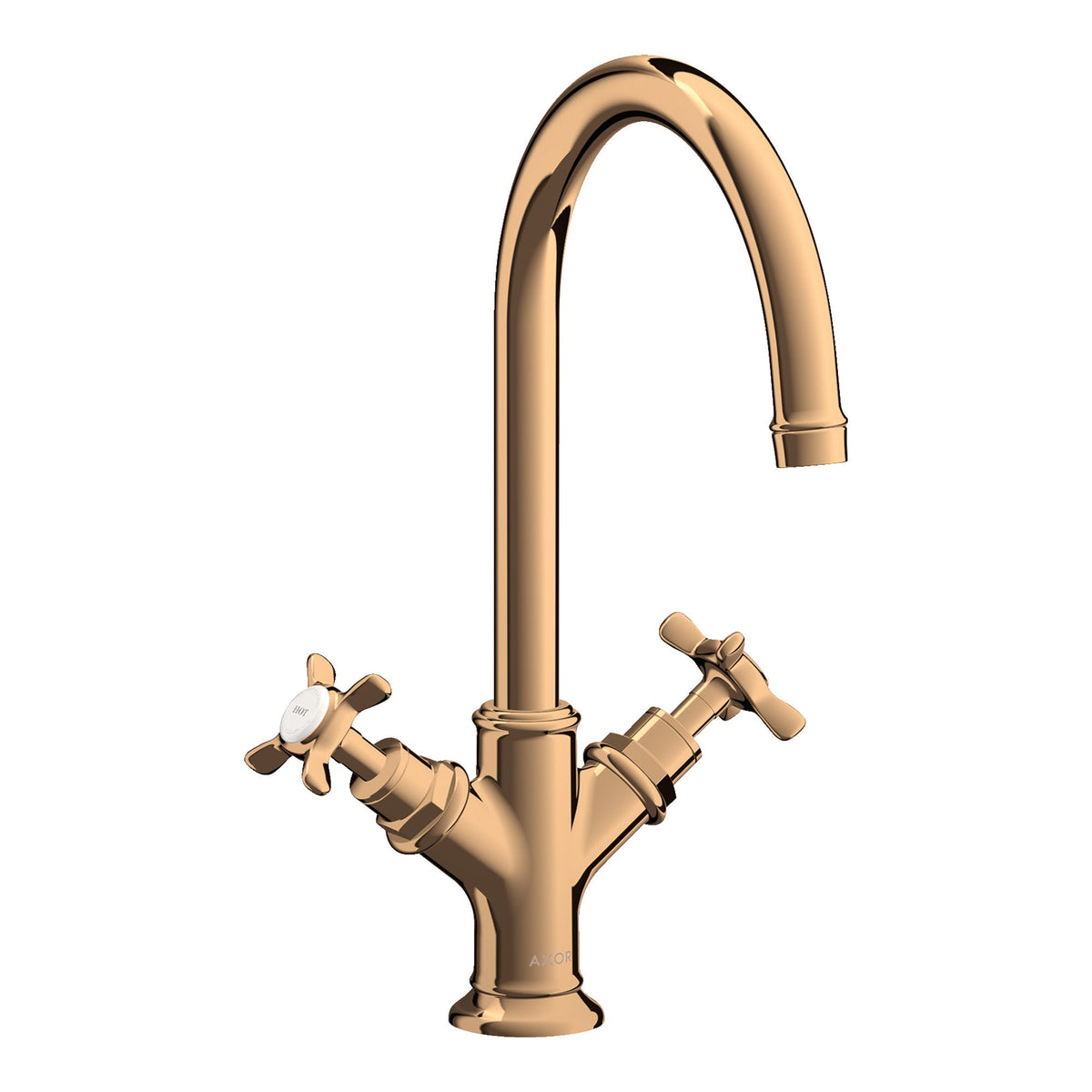 AXOR-Montreux-2-handle-basin-mixer-210-with-cross-handles-and-pop-up-waste-set-Polished-Bronze-16502130