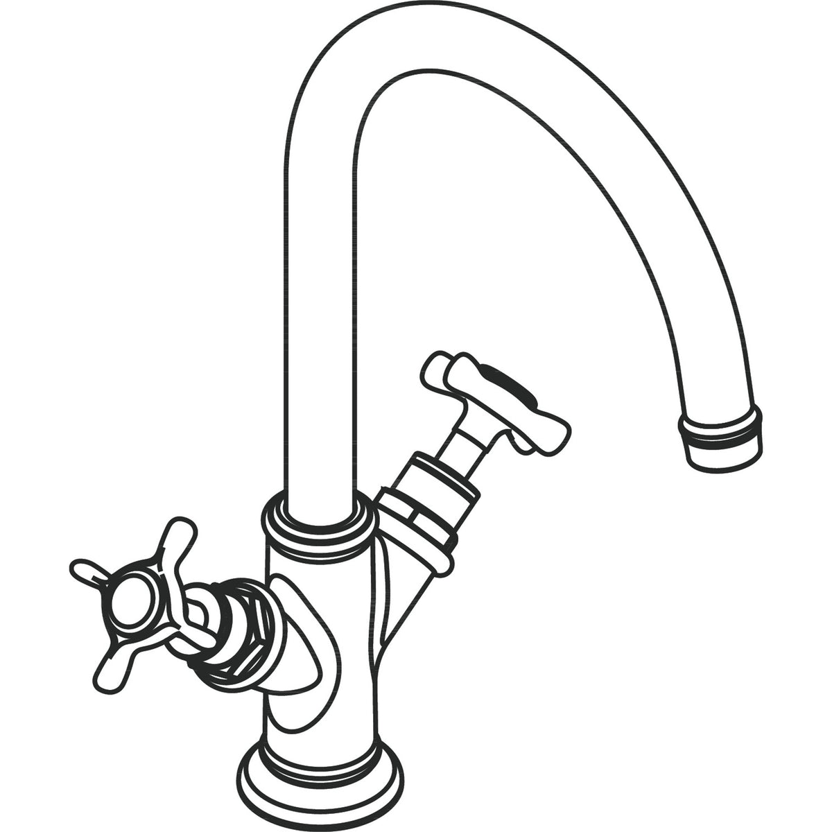 AXOR-Montreux-2-handle-basin-mixer-210-with-cross-handles-and-waste-set-16506-technical-02