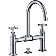 AXOR-Montreux-2-handle-basin-mixer-220-with-cross-handles-and-pop-up-waste-set-Chrome-16510000