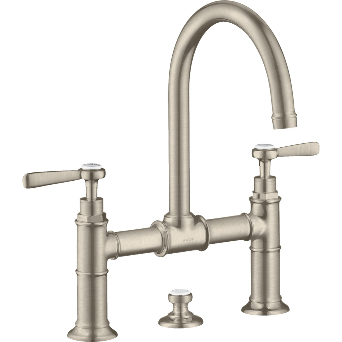 AXOR-Montreux-2-handle-basin-mixer-220-with-lever-handles-and-pop-up-waste-set-Brushed-Nickel-16511820