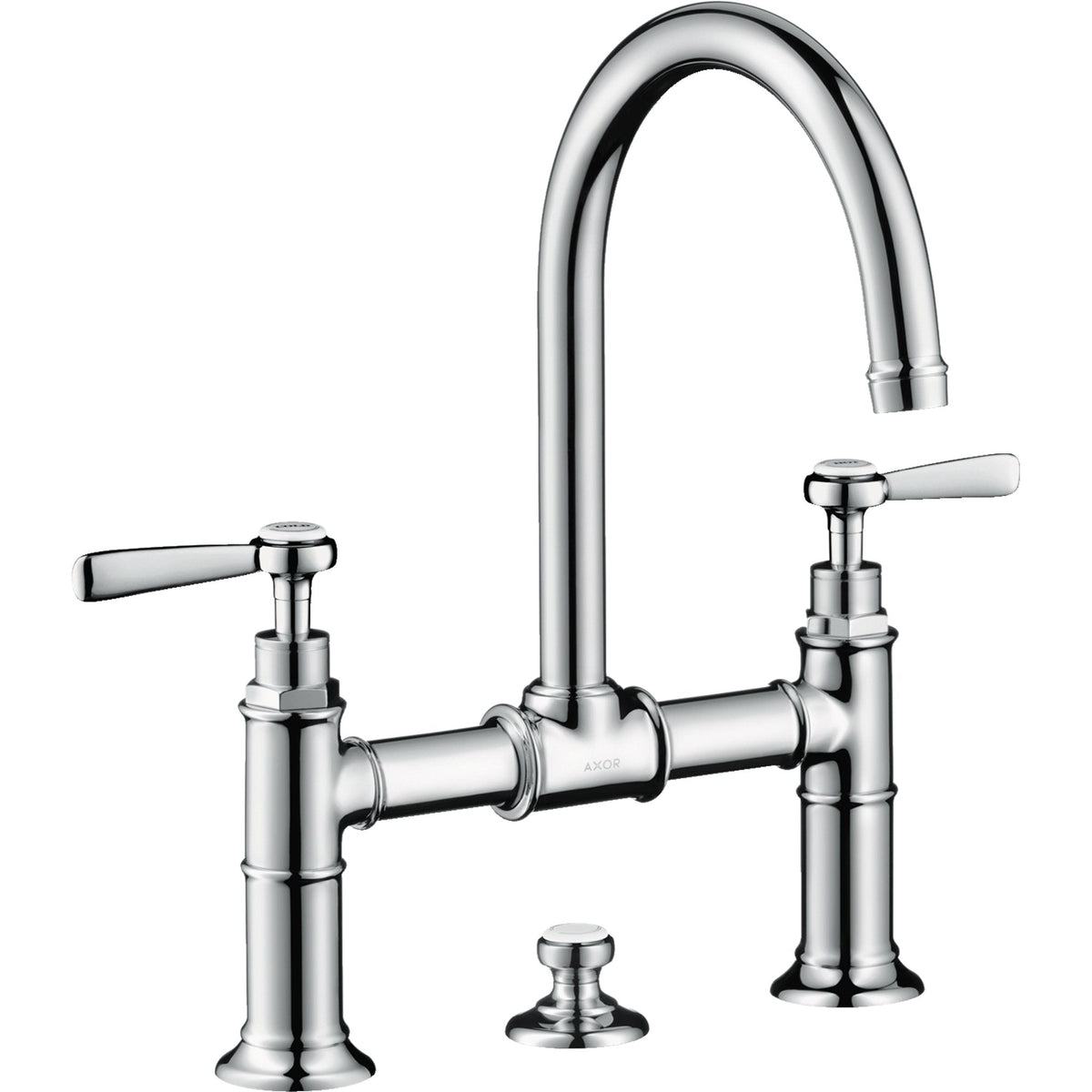 AXOR-Montreux-2-handle-basin-mixer-220-with-lever-handles-and-pop-up-waste-set-Polished-Chrome-16511020