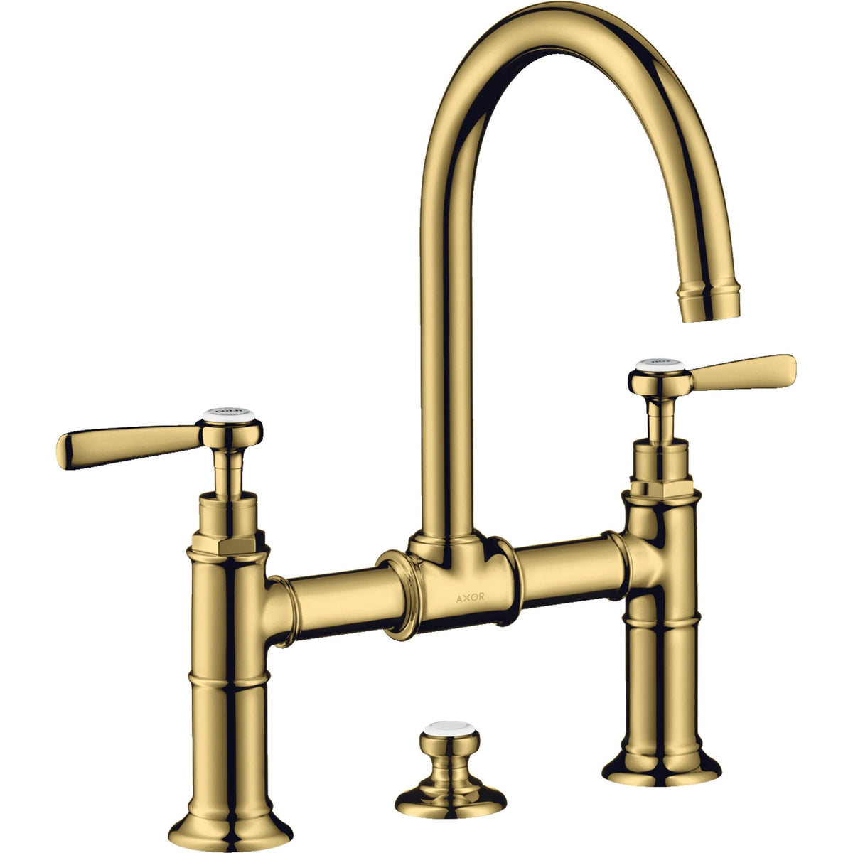 AXOR-Montreux-2-handle-basin-mixer-220-with-lever-handles-and-pop-up-waste-set-Polished-Gold-Optic-16511990