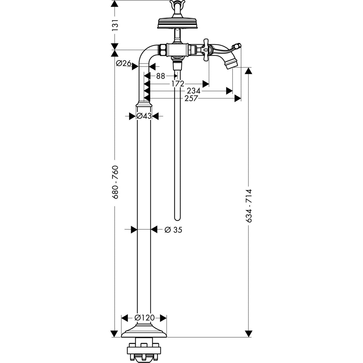 AXOR-Montreux-2-handle-bath-mixer-floor-standing-with-cross-handles-16547-technical-02