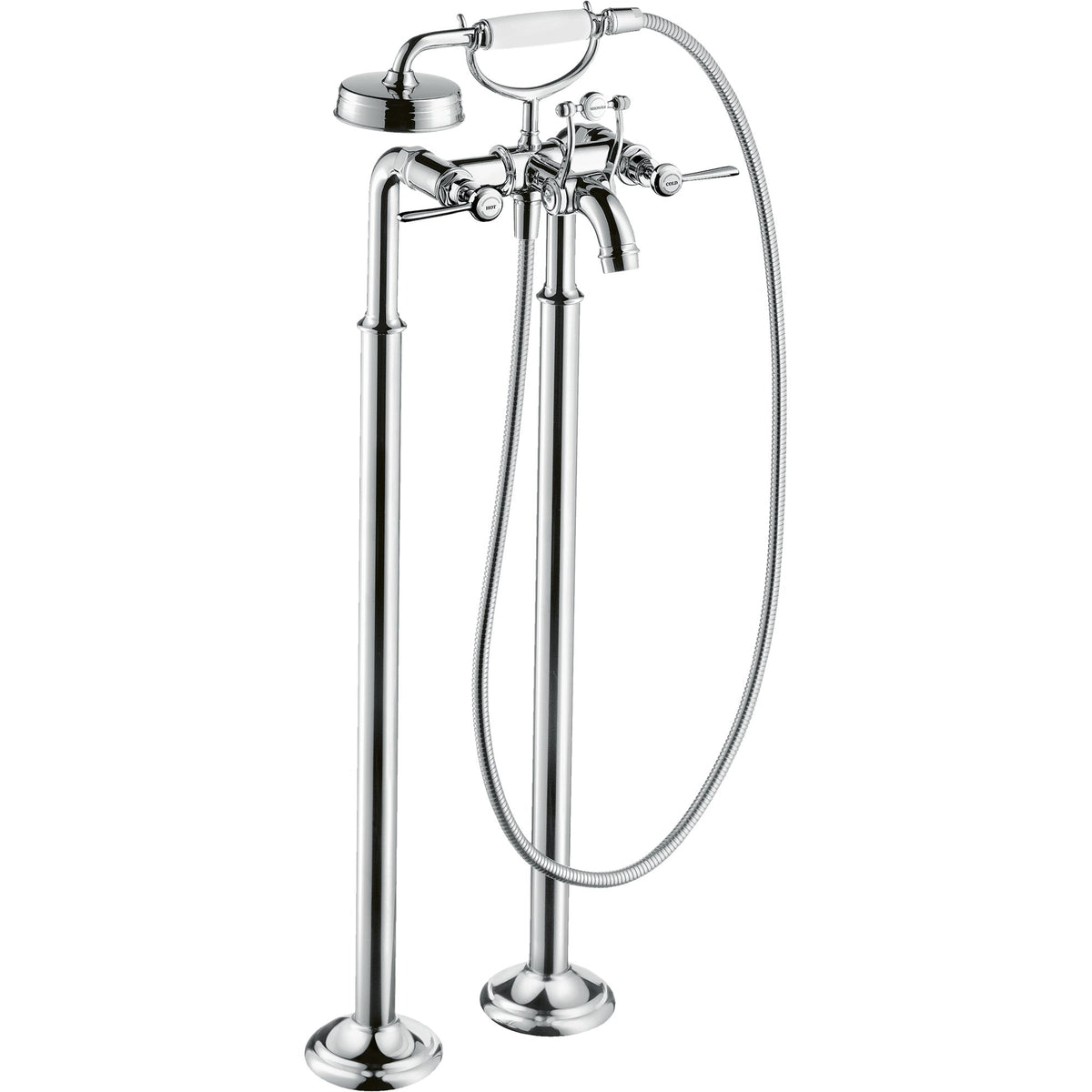 AXOR-Montreux-2-handle-bath-mixer-floor-standing-with-lever-handles-Chrome-16553000