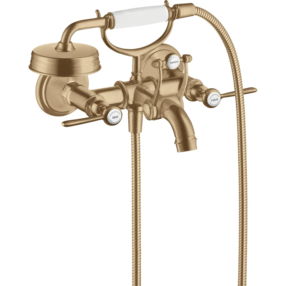 AXOR-Montreux-2-handle-bath-mixer-for-exposed-installation-with-lever-handles-Brushed-Bronze-16551140