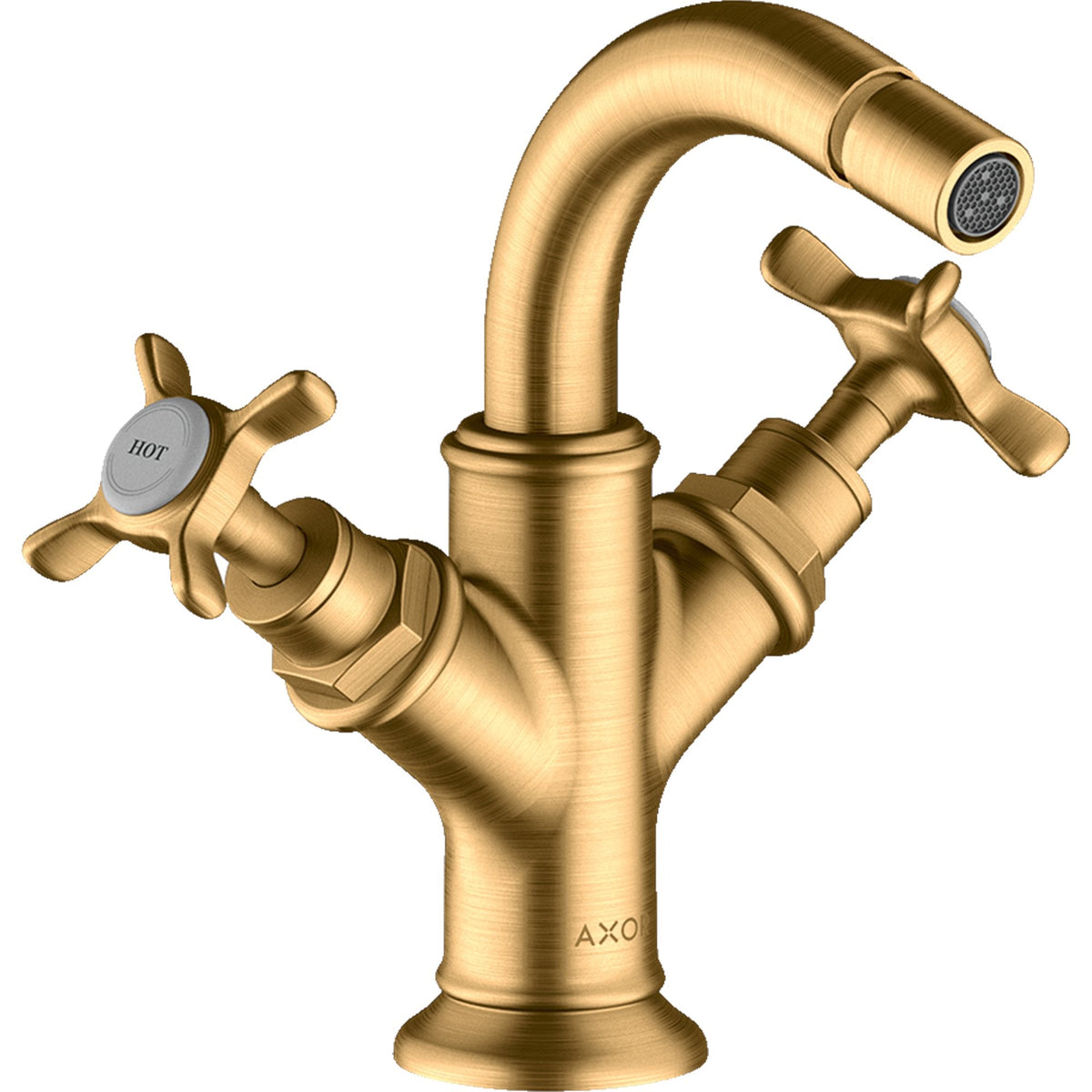 AXOR-Montreux-2-handle-bidet-mixer-with-cross-handles-and-pop-up-waste-set-Brushed-Brass-16520950