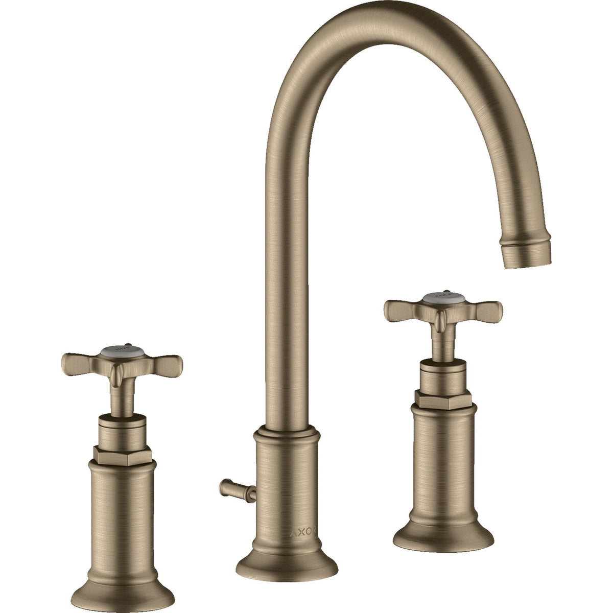 AXOR-Montreux-3-hole-basin-mixer-180-with-cross-handles-and-pop-up-waste-set-Brushed-Nickel-16513820