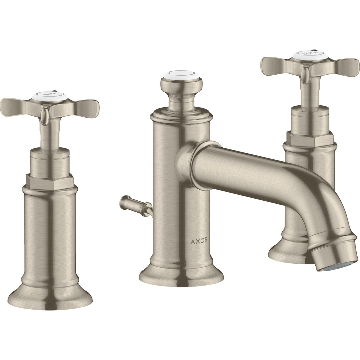 AXOR-Montreux-3-hole-basin-mixer-30-with-cross-handles-and-pop-up-waste-set-Brushed-Nickel-16536820