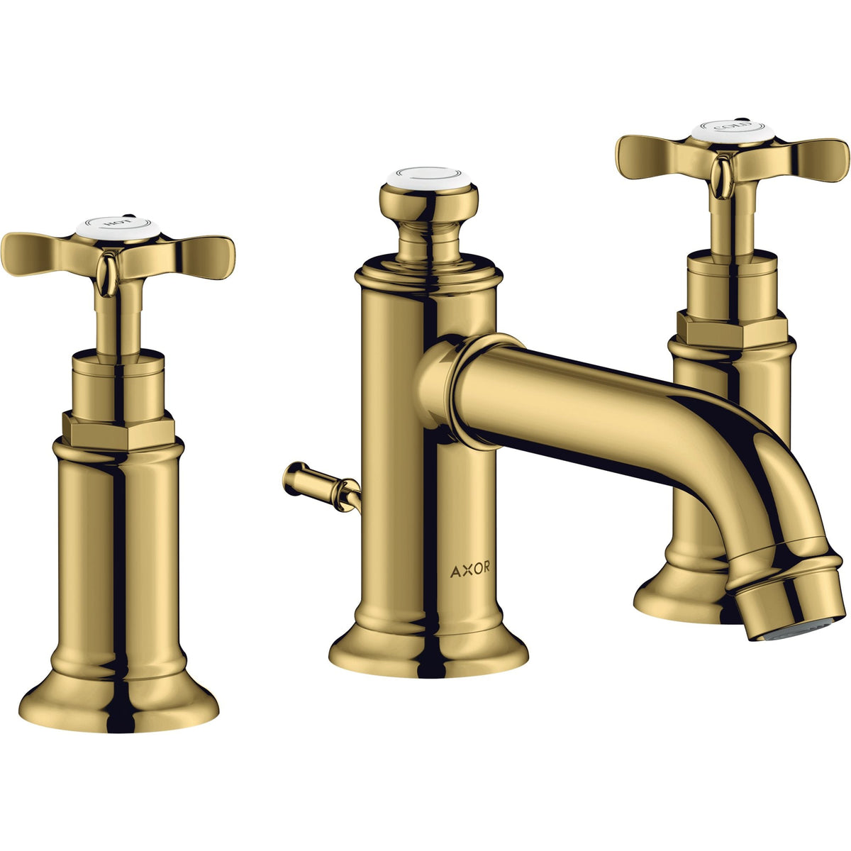AXOR-Montreux-3-hole-basin-mixer-30-with-cross-handles-and-pop-up-waste-set-Polished-Gold-Optic-16536990