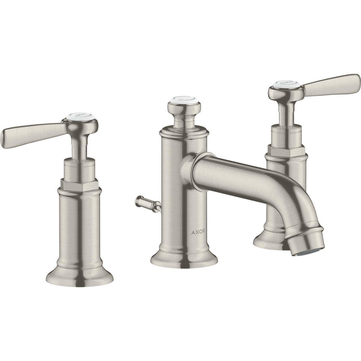 AXOR-Montreux-3-hole-basin-mixer-30-with-lever-handles-and-pop-up-waste-set-Stainless-Steel-Optic-16535800