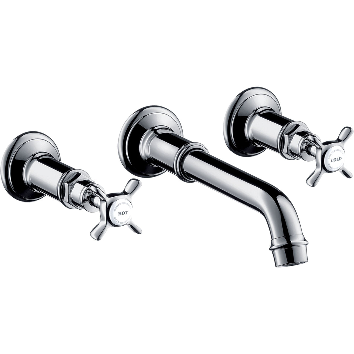 AXOR-Montreux-3-hole-basin-mixer-for-concealed-installation-wall-mounted-with-spout-165-225-mm-and-cross-handles-Chrome-16532000