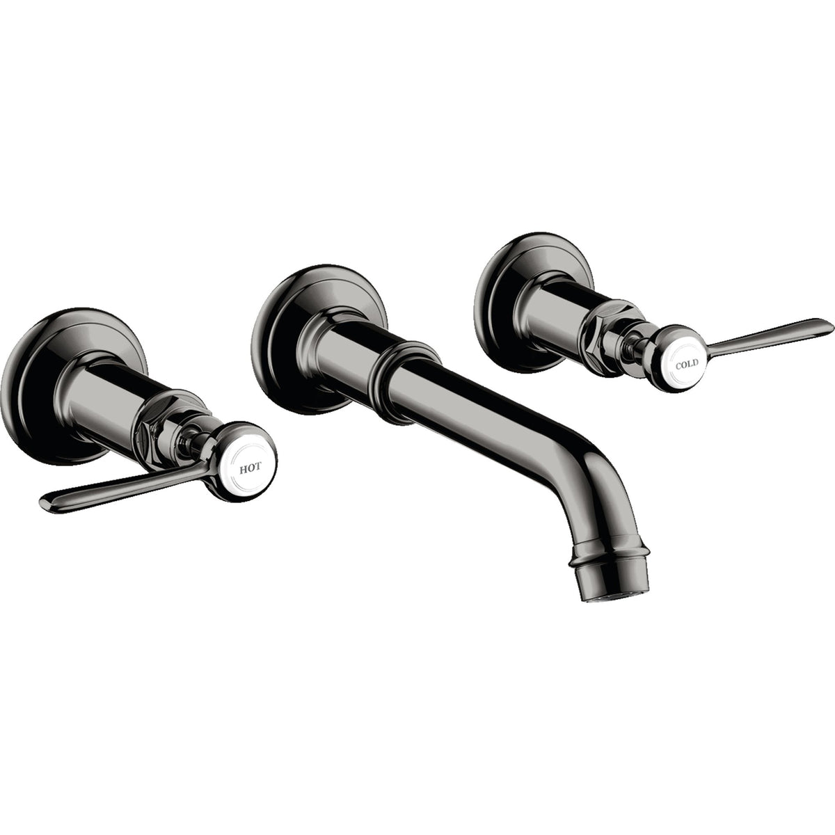 AXOR-Montreux-3-hole-basin-mixer-for-concealed-installation-wall-mounted-with-spout-165-225-mm-and-lever-handles-Polished-Black-Chrome-16534330