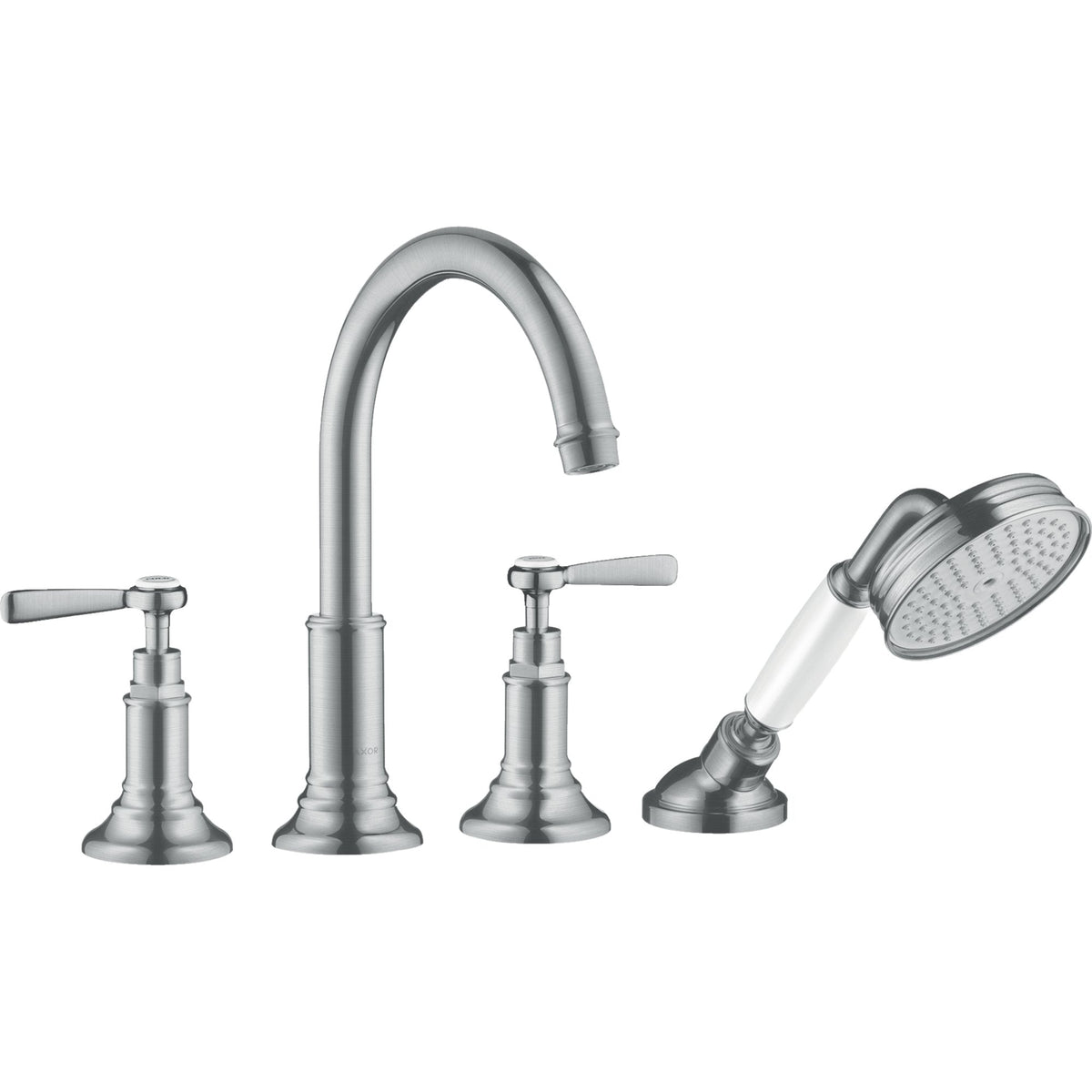 AXOR-Montreux-4-hole-rim-mounted-bath-mixer-with-lever-handles-Brushed-Chrome-16550260