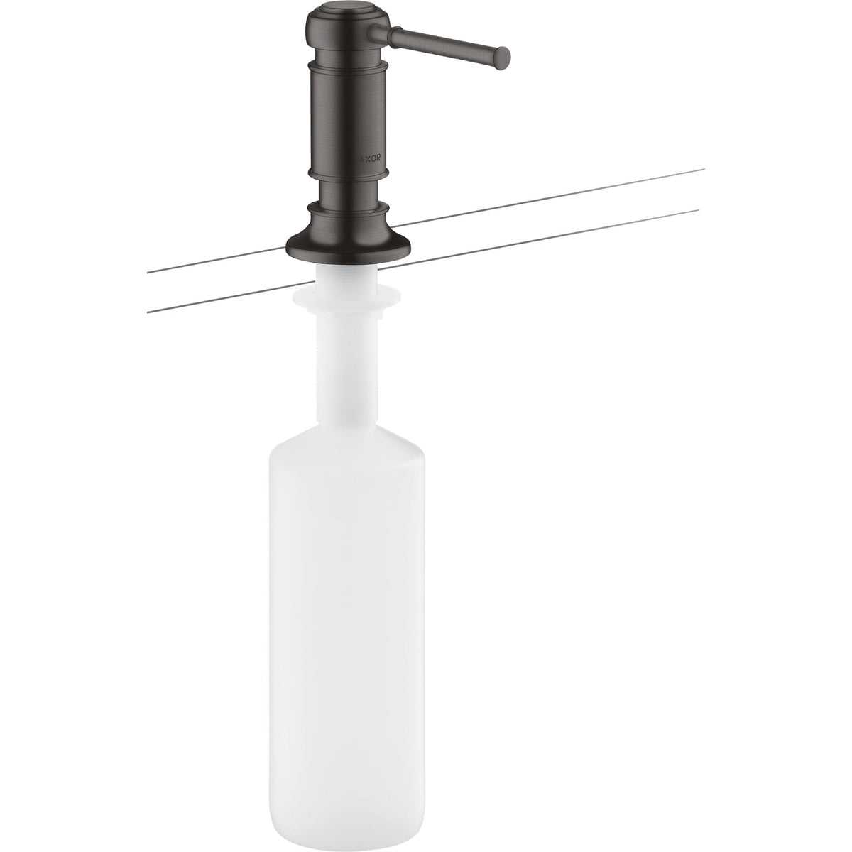AXOR-Montreux-Liquid-soap-dispenser-washing-up-liquid-dispenser-Brushed-Black-Chrome-42018340