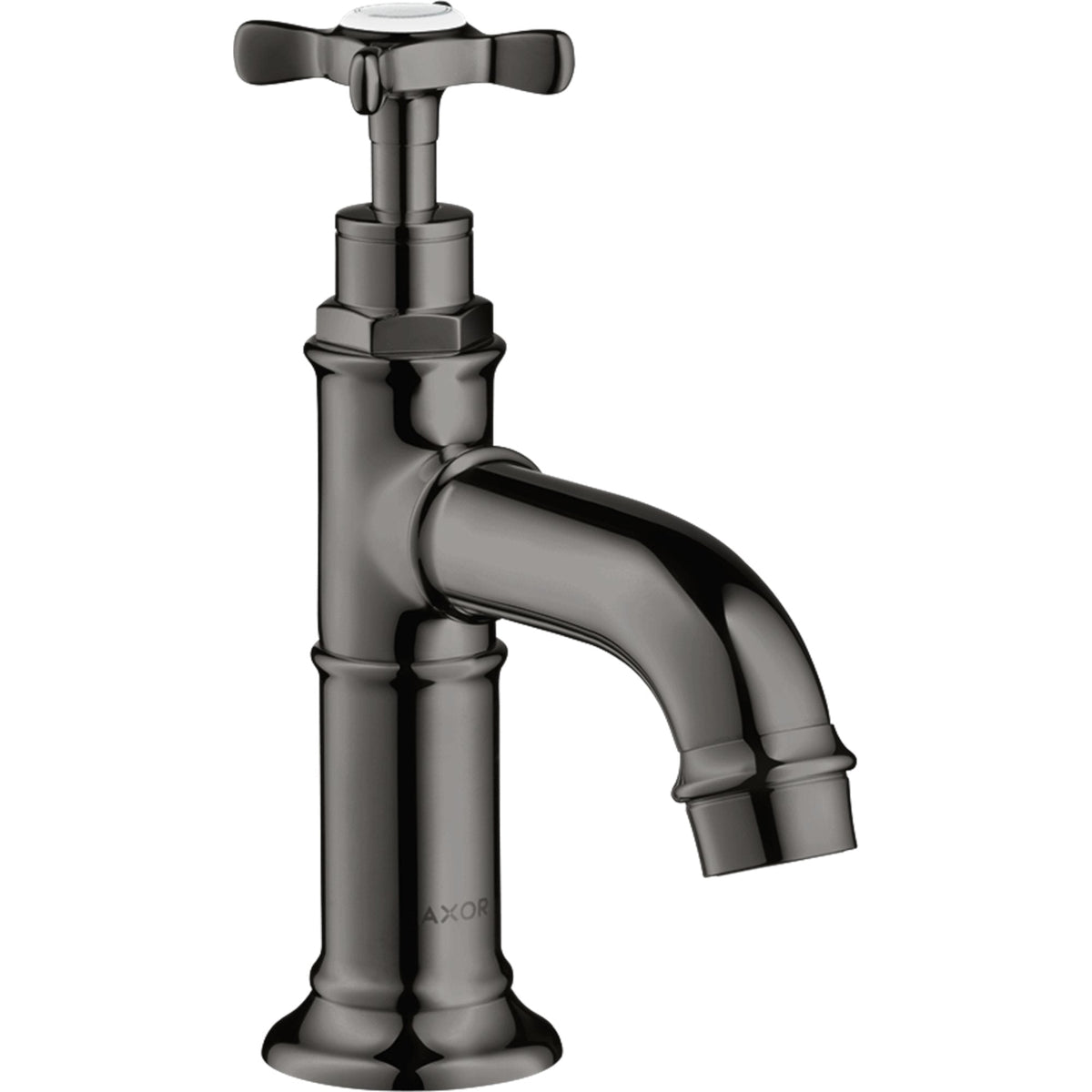 AXOR-Montreux-Pillar-tap-50-with-lever-handle-without-waste-set-Polished-Black-Chrome-16530330