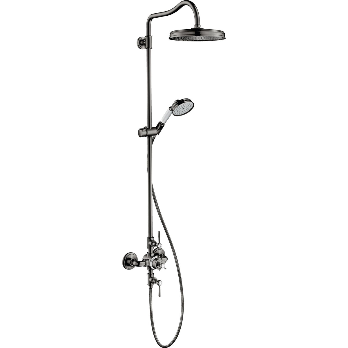 AXOR-Montreux-Showerpipe-with-thermostat-and-overhead-shower-240-1jet-Polished-Black-Chrome-16572330