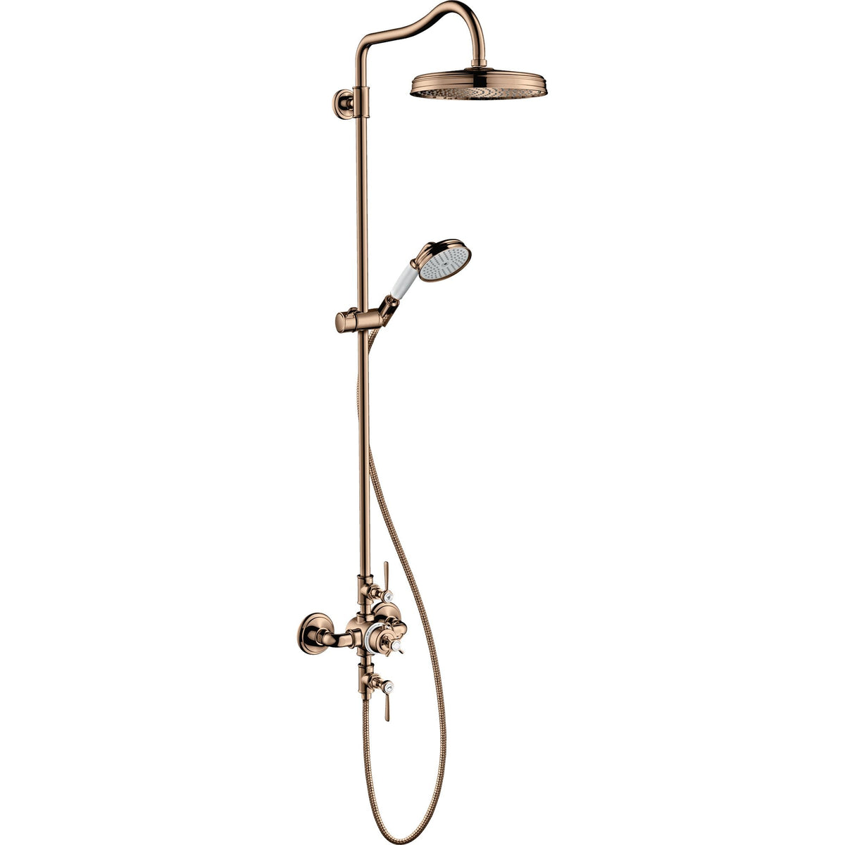 AXOR-Montreux-Showerpipe-with-thermostat-and-overhead-shower-240-1jet-Polished-Red-Gold-16572300