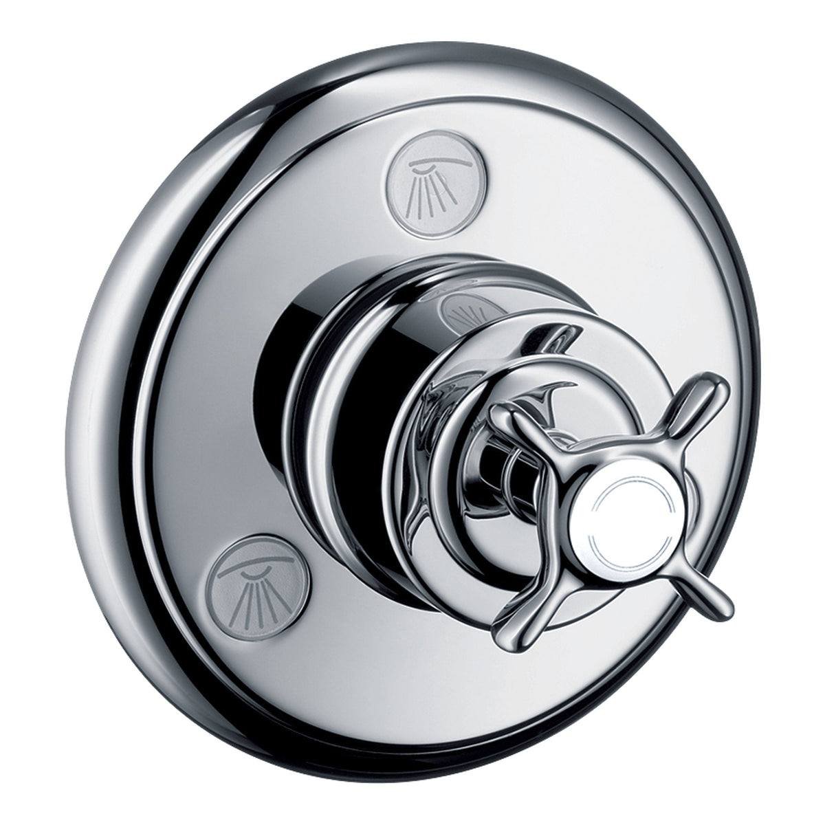 AXOR Montreux Shut off  diverter valve Trio  Quattro for concealed installation with cross handle 16830 16830340