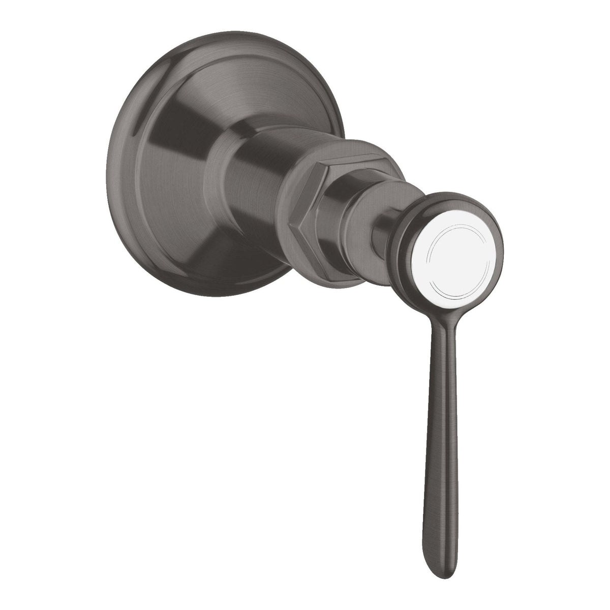AXOR Montreux Shut off valve for concealed installation with lever handle Brushed Black Chrome 16872340